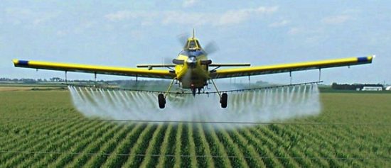 glyphosate crops spraying