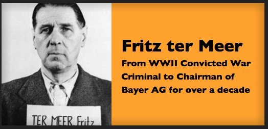 Fritz Ter Meer the  Nazi IG Farben Bayer connection
